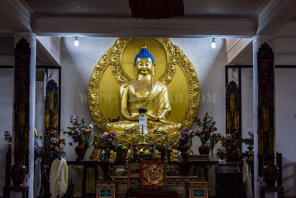 Buddha at Shanti Stupa